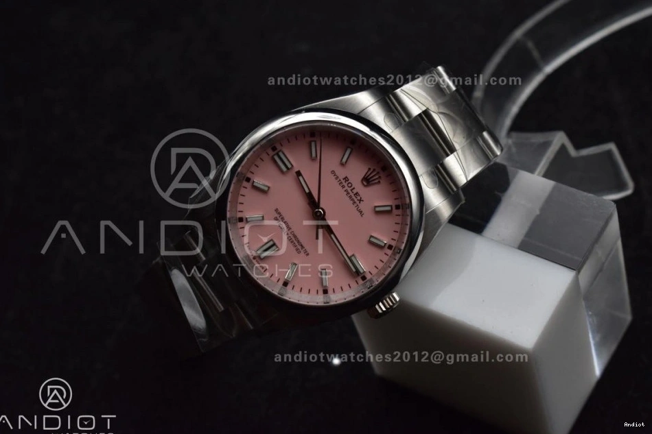 Best Perpetual Dial 126000 Clean 36mm 1:1 Pink Edition Steel VR3230 Oyster 904L 0513
